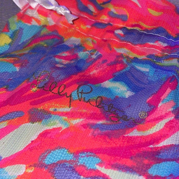 Lilly Pulitzer Handbags - Lilly Pulitzer Fabric Drawstring Bag
